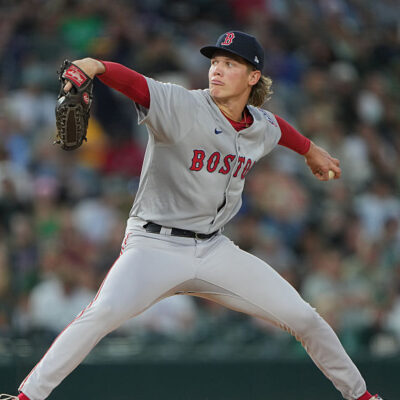 SACRAMENTO, CALIFORNIA - SEPTEMBER 09: Connelly Early #71 of the Boston Red Sox in his major league debut pitches against the Athletics in the bottom of the first inning at Sutter Health Park on September 09, 2025 in Sacramento, California. (Photo by Thearon W. Henderson/Getty Images)