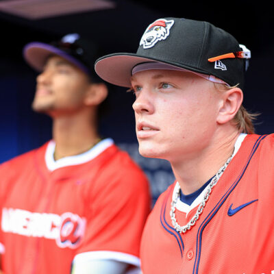 ATLANTA, GA - JULY 12: Max Clark #13 of the Detroit Tigers looks on during the 2025 MLB All-Star Futures Game at Truist Park on Saturday, July 12, 2025 in Atlanta, Georgia. (Photo by Rob Tringali/MLB Photos via Getty Images)