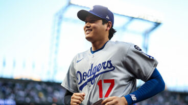 SEATTLE, WASHINGTON - SEPTEMBER 26: Shohei Ohtani #17 of the Los Angeles Dodgers warms up before the game against the Seattle Mariners at T-Mobile Park on September 26, 2025 in Seattle, Washington. (Photo by Steph Chambers/Getty Images)