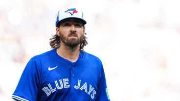 TORONTO, ON - OCTOBER 04: Kevin Gausman #34 of the Toronto Blue Jays walks off the mound after pitching during Game One of the American League Division Series presented by Booking.com between the New York Yankees and the Toronto Blue Jays at Rogers Centre on Saturday, October 4, 2025 in Toronto, Ontario, Canada. (Photo by Daniel Shirey/MLB Photos via Getty Images)