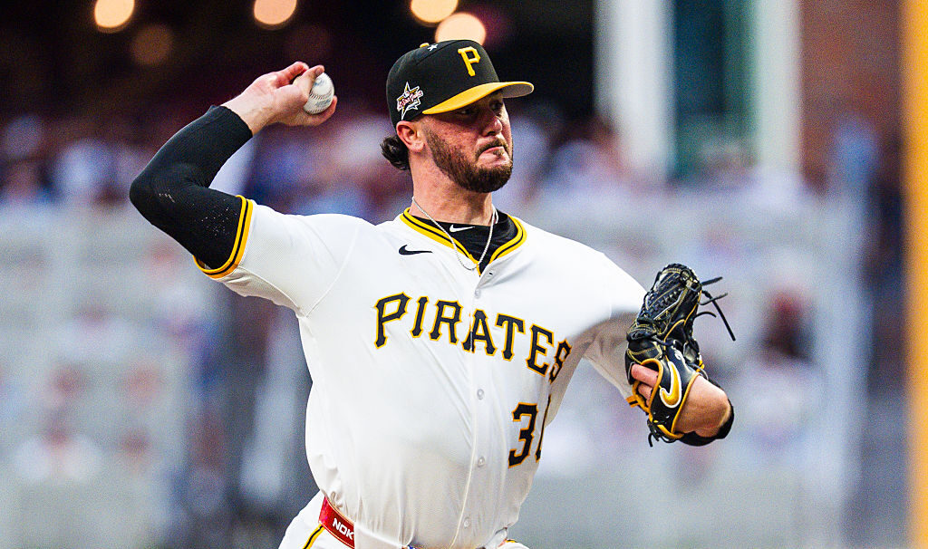 ATLANTA, GA - JULY 15: Paul Skenes #30 of the Pittsburgh Pirates pitches during the MLB All-Star Game at Truist Park on July 15, 2025 in Atlanta, Georgia. (Photo by Matthew Grimes Jr./Atlanta Braves/Getty Images)