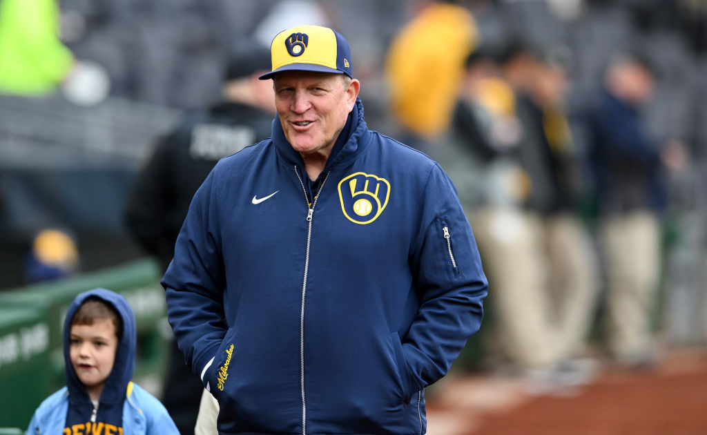 PITTSBURGH, PENNSYLVANIA - APRIL 25, 2024: Manager Pat Murphy #21 of the Milwaukee Brewers looks on prior to a game against the Pittsburgh Pirates at PNC Park on April 25, 2024 in Pittsburgh, Pennsylvania. (Photo by Nick Cammett/Diamond Images via Getty Images)