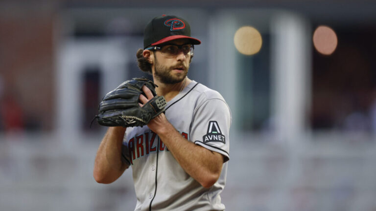 ATLANTA, GEORGIA - JUNE 3: Zac Gallen #23 of the Arizona Diamondbacks prepares to throw a pitch in the fifth inning during a game against the Atlanta Braves at Truist Park on June 3, 2025 in Atlanta, Georgia. (Photo by Brandon Sloter/Getty Images)