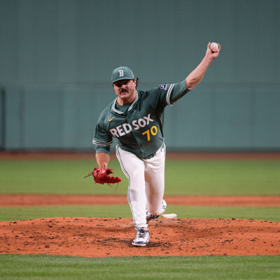 BOSTON, MA - AUGUST 29: Payton Tolle #70 of the Boston Red Sox pitches during the game between the Pittsburgh Pirates and the Boston Red Sox at Fenway Park on Friday, August 29, 2025 in Boston, Massachusetts. (Photo by Natalie Reid/MLB Photos via Getty Images)