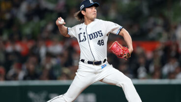 TOKOROZAWA, JAPAN - APRIL 25: Tatsuya Imai of Saitama Seibu Lions throws against Orix Buffaloes at Belluna Dome on April 25, 2025 in Tokorozawa, Saitama, Japan. (Photo by Sports Nippon/Getty Images)