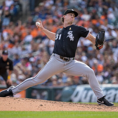 DETROIT, MI - SEPTEMBER 07: Chicago White Sox RP Grant Taylor (31) pitches in the seventh inning during the game between Chicago White Sox and Detroit Tigers on September 7, 2025 at Comerica Park in Detroit, MI (Photo by Allan Dranberg/Icon Sportswire via Getty Images)