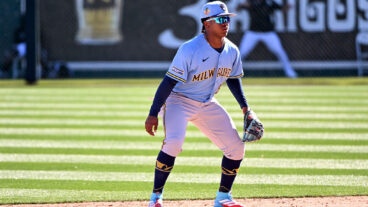 GLENDALE, ARIZONA - FEBRUARY 22, 2026: Jesús Made #86 of the Milwaukee Brewers in the field during the fifth inning of a spring training game against the Chicago White Sox at Camelback Ranch on February 22, 2026 in Glendale, Arizona. (Photo by David Durochik/Diamond Images via Getty Images)