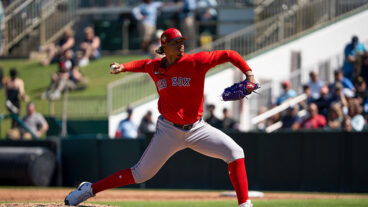 FORT MYERS, FL - FEBRUARY 25: Johan Oviedo #29 of the Boston Red Sox pitches during the game between the Boston Red Sox and the Minnesota Twins at Lee Health Sports Complex on Wednesday, February 25, 2026 in Fort Myers, Florida. (Photo by Natalie Reid/MLB Photos via Getty Images)