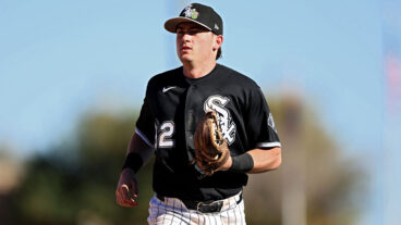GLENDALE, ARIZONA - FEBRUARY 22: Sam Antonacci of the Chicago White Sox looks on during the eighth inning of the spring training game against the Milwaukee Brewers at Camelback Ranch on February 22, 2026 in Glendale, Arizona. (Photo by Jeremy Chen/Getty Images)