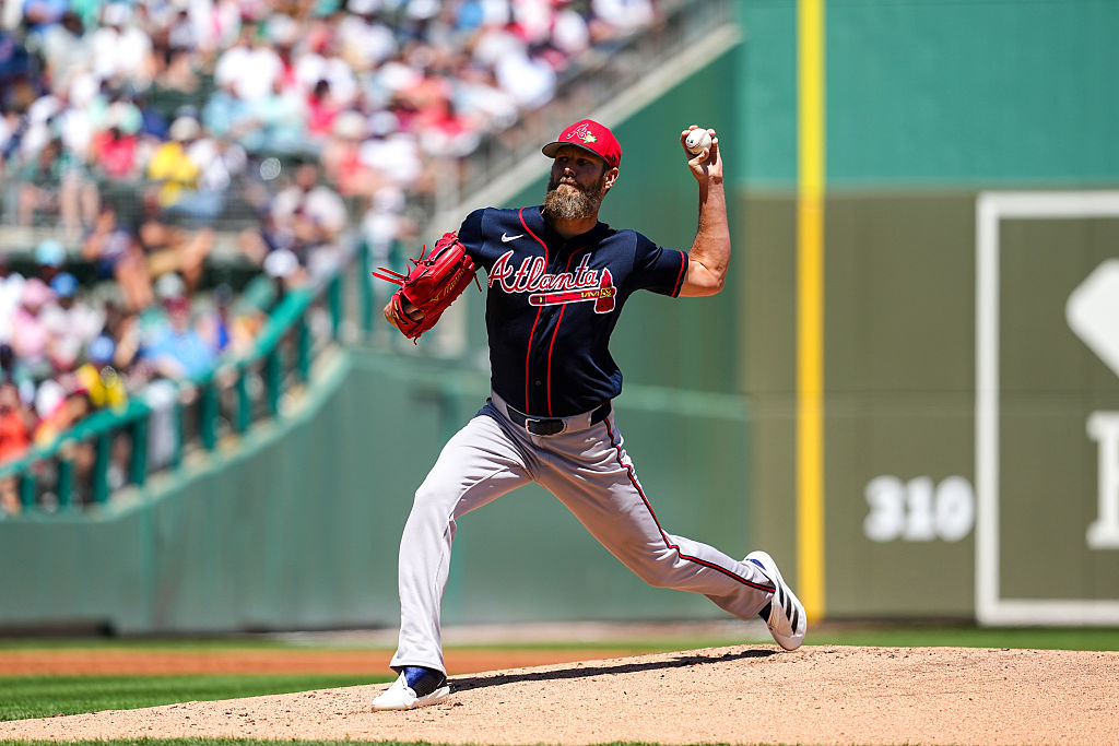 FORT MYERS, FL - MARCH 21: Chris Sale #51 of the Atlanta Braves pitches during the game between the Atlanta Braves and the Boston Red Sox at JetBlue Park at Fenway South on Saturday, March 21, 2026 in Fort Myers, Florida. (Photo by Izzy Rincon/MLB Photos via Getty Images)