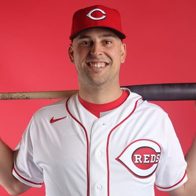 GOODYEAR, ARIZONA - FEBRUARY 17: Nathaniel Lowe #31 of the Cincinnati Reds poses for a portrait during photo day at the Cincinnati Reds Player Development Complex on February 17, 2026 in Goodyear, Arizona. (Photo by Jeremy Chen/Getty Images)