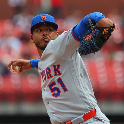 ST LOUIS, MISSOURI - APRIL 1: Freddy Peralta #51 of the New York Mets delivers a pitch against the St. Louis Cardinals in the first inning at Busch Stadium on April 1, 2026 in St Louis, Missouri. (Photo by Dilip Vishwanat/Getty Images)