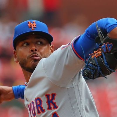 ST LOUIS, MISSOURI - APRIL 1: Freddy Peralta #51 of the New York Mets delivers a pitch against the St. Louis Cardinals in the first inning at Busch Stadium on April 1, 2026 in St Louis, Missouri. (Photo by Dilip Vishwanat/Getty Images)