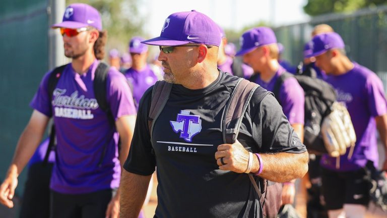 Head Coach Fuller Smith on May 19, 2025. Image courtesy of Tarleton State baseball.