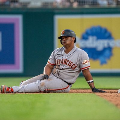 WASHINGTON, DC - APRIL 18: Rafael Devers #16 of the San Francisco Giants during a baseball game between the San Francisco Giants and the Washington Nationals at Nationals Park on April 18, 2026 in Washington, DC. (Photo by Ben Hsu/Icon Sportswire via Getty Images)(Photo by Ben Hsu/Icon Sportswire via Getty Images)