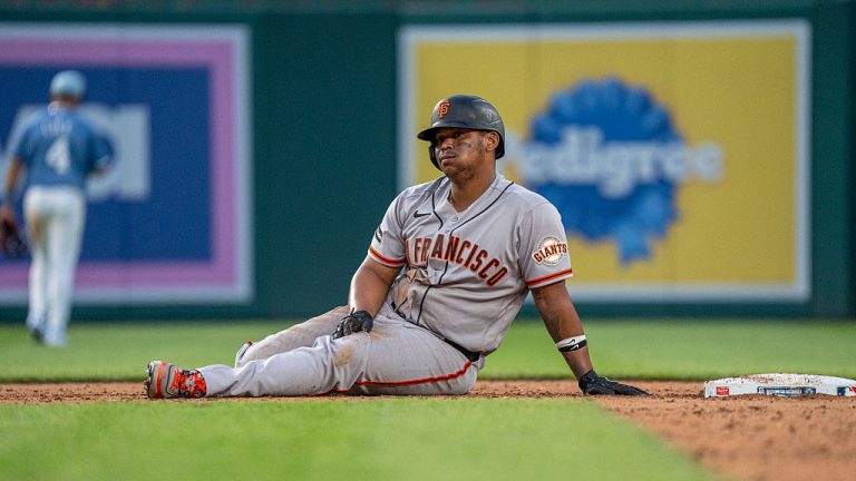 WASHINGTON, DC - APRIL 18: Rafael Devers #16 of the San Francisco Giants during a baseball game between the San Francisco Giants and the Washington Nationals at Nationals Park on April 18, 2026 in Washington, DC. (Photo by Ben Hsu/Icon Sportswire via Getty Images)(Photo by Ben Hsu/Icon Sportswire via Getty Images)