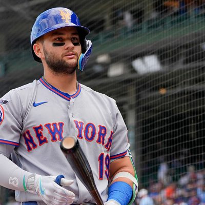 CHICAGO, IL - APRIL 17: Bo Bichette #19 of the New York Mets looks on prior to the game between the New York Mets and the Chicago Cubs at Wrigley Field on Friday, April 17, 2026 in Chicago, Illinois. (Photo by George Gaza/MLB Photos via Getty Images)