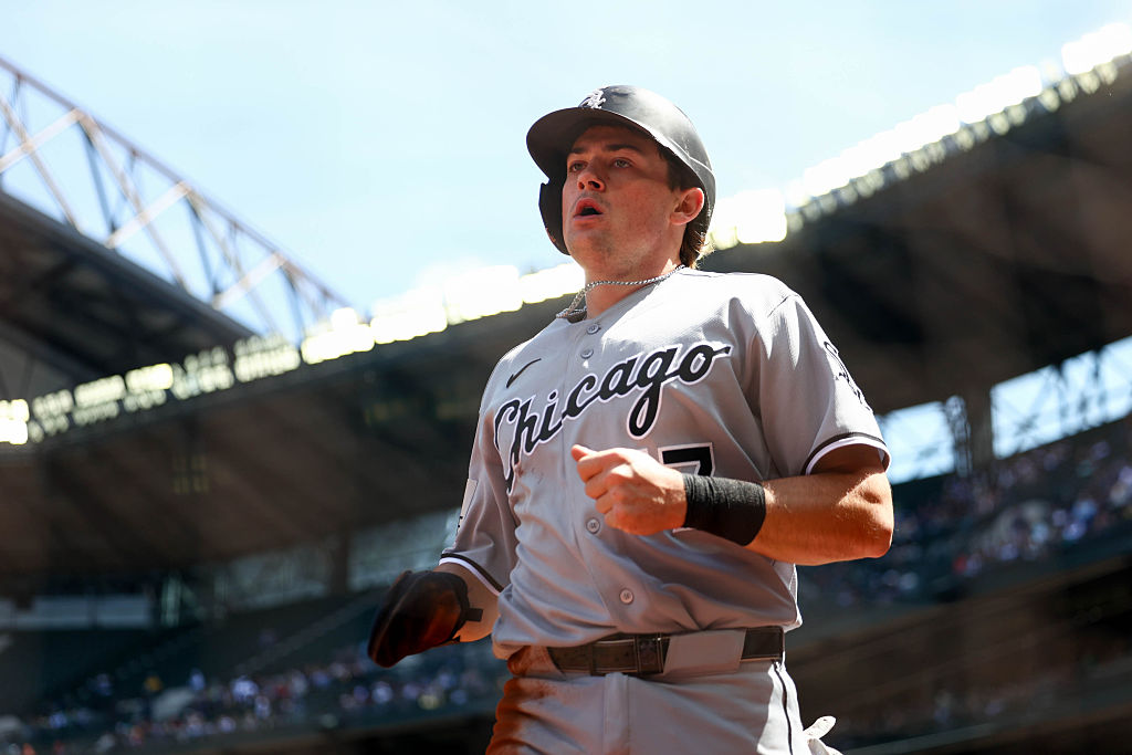 SEATTLE, WA - MAY 20: Sam Antonacci #17 of the Chicago White Sox looks on in the third inning during the game between the Chicago White Sox and the Seattle Mariners at T-Mobile Park on Wednesday, May 20, 2026 in Seattle, Washington. (Photo by Connor Jalbert/MLB Photos via Getty Images)