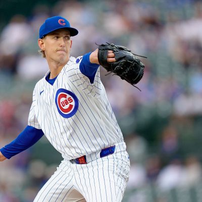 CHICAGO, ILLINOIS - MAY 19: Ben Brown #32 of the Chicago Cubs pitches in a game against the Milwaukee Brewers at Wrigley Field on May 19, 2026 in Chicago, Illinois. (Photo by Matt Dirksen/Chicago Cubs/Getty Images)