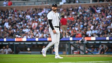 DETROIT, MI - JUNE 22: Detroit Tigers pitcher Casey Mize (12) walks off of the field during the game between the Detroit Tigers versus the New York Yankees on Monday June 22, 2026 at Comerica Park in Detroit, MI. (Photo by Steven King/Icon Sportswire via Getty Images)
