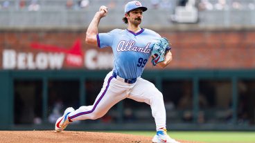 ATLANTA, GA - JUNE 06: Spencer Strider #99 of the Atlanta Braves pitches in the first inning during the game against the Pittsburgh Pirates at Truist Park on June 6, 2026 in Atlanta, Georgia. (Photo by Jack Casey/Atlanta Braves/Getty Images)