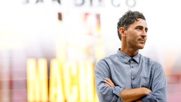 San Diego, California - April 09: San Diego Padres President of baseball operations A.J. Preller looks on before the game against the Colorado Rockies at Petco Park on Thursday, April 9, 2026 in San Diego, California. (Photo by Meg McLaughlin / The San Diego Union-Tribune via Getty Images)