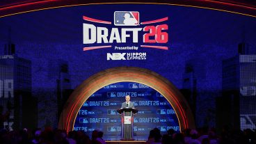 PHILADELPHIA, PA - JULY 11: Commissioner of Major League Baseball Robert D. Manfred speaks during the 2026 MLB Draft presented by Nippon Express at Pennsylvania Convention Center on Saturday, July 11, 2026 in Philadelphia, Pennsylvania. (Photo by Daniel Shirey/MLB Photos via Getty Images)