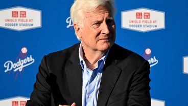 Los Angeles, CA - March 25: Los Angeles Dodgers chairman Mark Walter during a press conference announcing a new partnership between the Los Angeles Dodgers and UNIQLO at Dodger Stadium in Los Angeles on Wednesday, March 25, 2026. (Photo by Keith Birmingham/MediaNews Group/Pasadena Star-News via Getty Images)