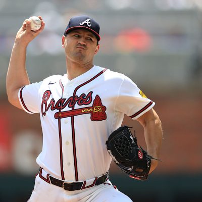 ATLANTA, GA - AUGUST 30: Atlanta Braves pitcher Tyler Mahle (54) delivers a pitch during the MLB game between the Colorado Rockies and the Atlanta Braves on August 30, 2026 at TRUIST Park in Atlanta GA. (Photo by Jeff Robinson/Icon Sportswire via Getty Images)
